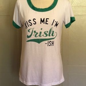 Grayson Threads White Tee with Green Trim and Graphic